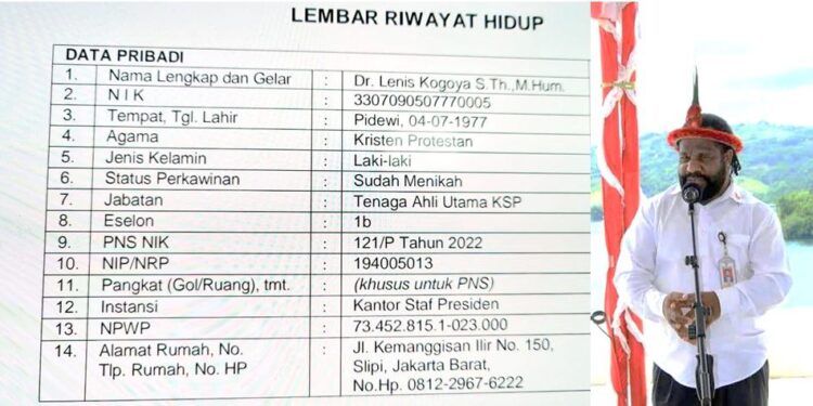 Sejumlah alasan adanya dukungan terhadap Dr.Lenis Kogoya S.Th.,M.Hum., Sebagai Karateker Gubenur Papua Pegunungan Tengah