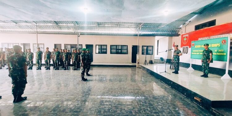 Komandan Kodim 1418/Mamuju Pimpin Acara Korps Kenaikan Pangkat