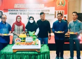 Kodim 1418/Mamuju Gelar Acara Syukuran Kenaikan Pangkat Dandim dan Anggota Periode 1 Oktober 2022