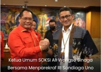 Menteri Sandiaga Uno Sambut SOKSI Dukung Ekonomi Kreatif dan Sukses Destinasi Wisata Nasional
