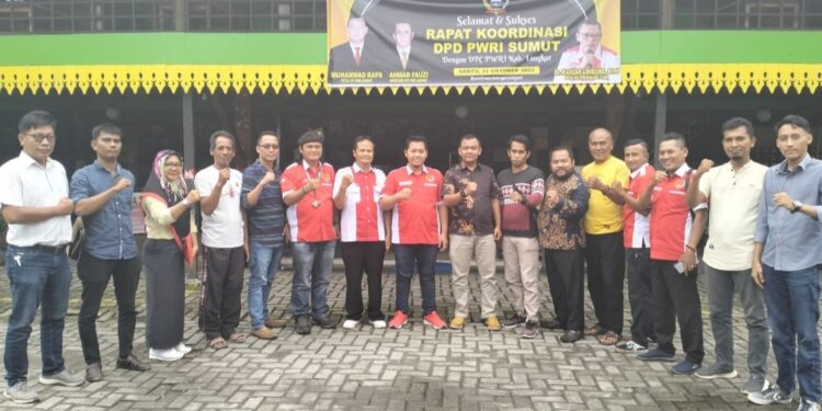 DPD PWRI Sumut Laksanakan rapat Koordinasi dengan DPC PWRI Langkat