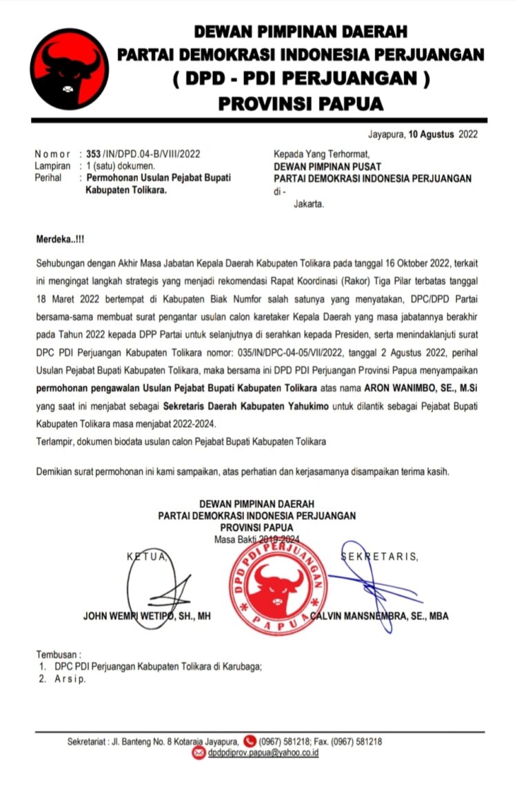 Marten Kogoya Dinilai Tak Akan Netral, Massa Tolak Pelantikan Pj Bupati Tolikara