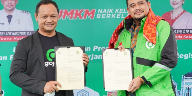 Majukan UMKM, Pemko Medan & Gojek Tandatangani MoU, Bobby Nasution: Tahun Depan Plaza UMKM Dibangun
