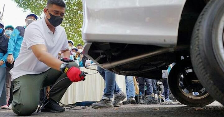 Jaga Kualitas Udara Agar Tetap Bersih, DLH Kota Medan Secara Rutin Melakukan Uji Emisi Gas Buang Kendaraan Bermotor dan Memasang Alat AQMS