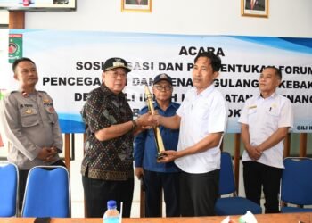Bupati Lombok Utara Buka Sosialisasi dan Pembentukan Forum Pencegahan Kebakaran