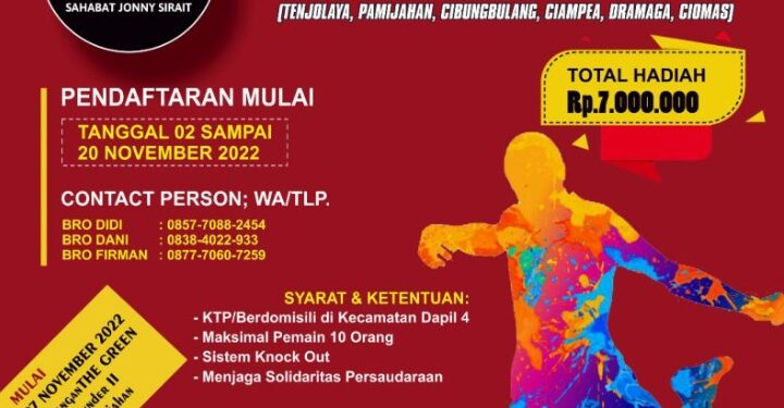 Sahabat Jonny Sirait (SJS) Akan Selenggarakan Turnamen Futsal SJS Cup 1