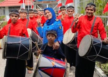 Warga Binaan Lapas Padang Tampilkan Gandang Tabuah Berkolaborasi dengan Sanggar Kesenian Darak Badarak Pariaman