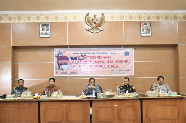 Bupati Djohan Buka Rakor Satgas Pengendalian Penyakit Mulut dan Kuku