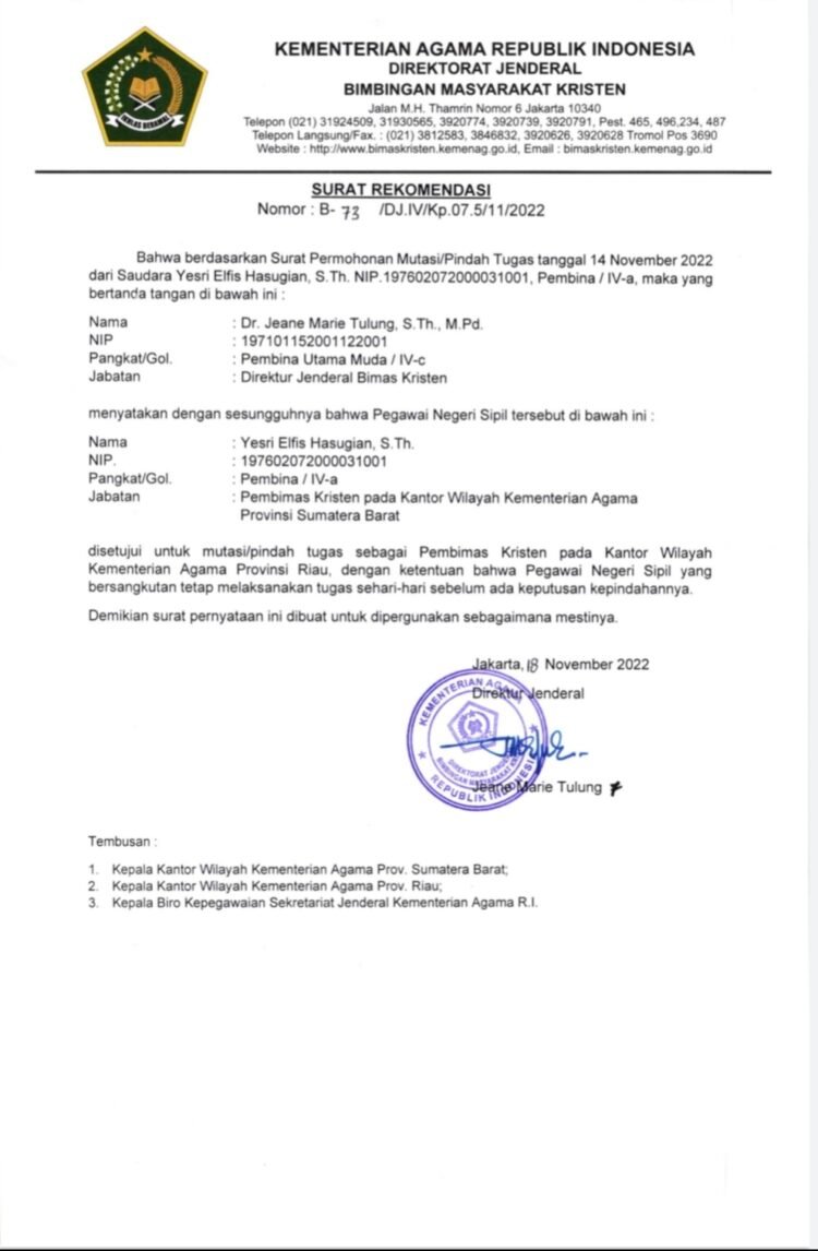 Ormas Indonesia Bersatu Tiga Pilar Minta Menteri Agama Evaluasi Proses Pengangkatan Pejabat Daerah