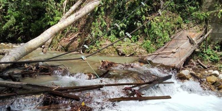 Jembatan Gantung Putri Betung Ambruk, Pemkab Gayo Lues Diminta Segera Perbaiki