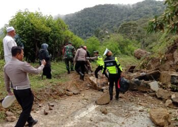 Kapolres Gayo Lues Tinjau Lokasi Longsor