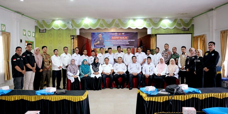BNNK Gayo Lues Gelar Rapat Kerja Dalam Rangka Sinergi Program GDAD