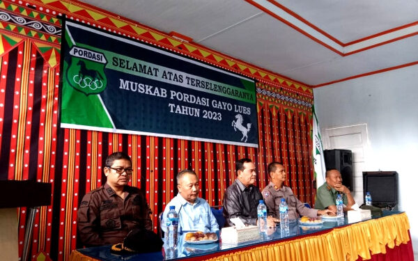 Pemkab Gayo Lues Gelar Muskab Cabang Olahraga Pordasi