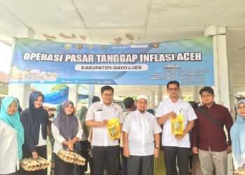 Kendalikan Inflasi, Disperindag Aceh dan Pemkab Gayo Lues Gelar Pasar Murah