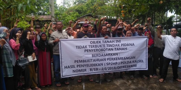 Puluhan warga kelurahan Landasan Ulin Barat Kota Banjar Baru Pinta Presiden RI batalkan PTSL