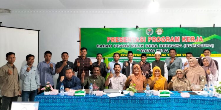 DPMK Gayo Lues Lakukan Presentasi Program Kerja dengan Bumdesma “Gayo Kita”