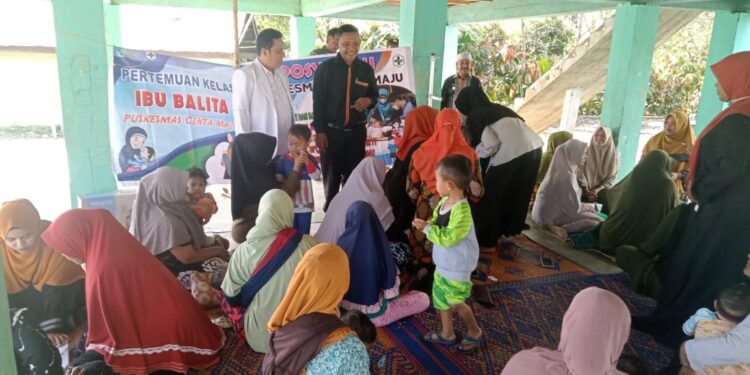 Tingkatkan Pelayanan Kesehatan, Puskesmas Cinta Maju Gelar Kegiatan Rutin