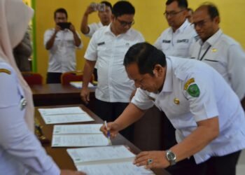 Camat se-Kota Padang Sidempuan Berkomitmen Mengenai SPPT PBB P-2 Agar Capai Target Lebih di Tahun 2023