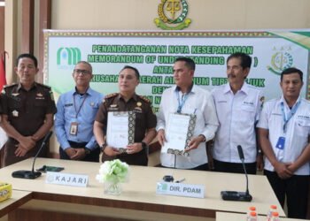Jalin Kerjasama, PDAM Tirta Sejuk Teken MoU dengan Kejari