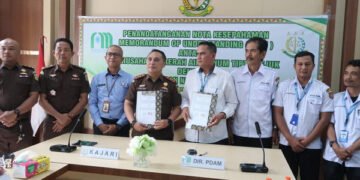 Jalin Kerjasama, PDAM Tirta Sejuk Teken MoU dengan Kejari