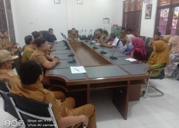 Muspika Mandau Bersama Aparat Desa/Kelurahan Gelar Rapat Pembentukan Tim Pemantau Keamanan Pawai dan Sholat Tarawih