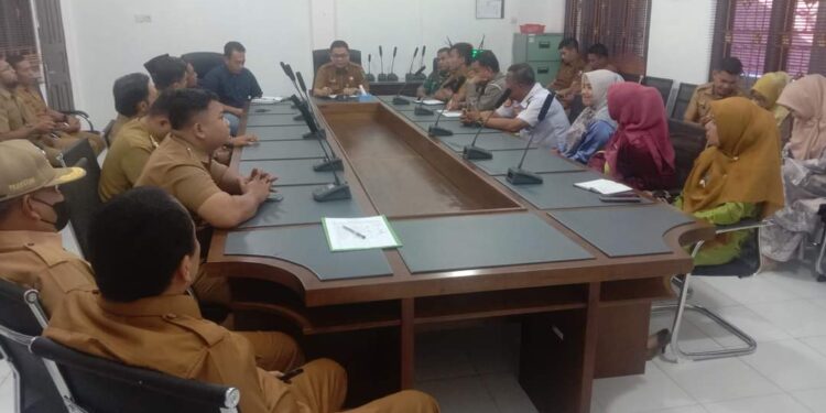 Muspika Mandau Bersama Aparat Desa/Kelurahan Gelar Rapat Pembentukan Tim Pemantau Keamanan Pawai dan Sholat Tarawih