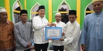 Kali Ini Rombongan 2 Safari Ramadhan Pemkab Langkat Datangi Masjid AL Hidayah Pantai Gemi