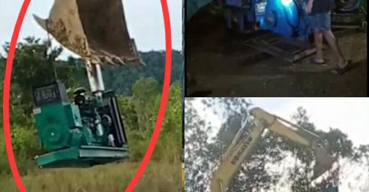 Terkait Penambang PETI Ilegal, Rakyat Desa Nanga Dua Kapuas Hulu-Kalbar Murka Tahan Sejumlah Barang Perusahaan PT.BMM Yang Diduga Akan Kabur