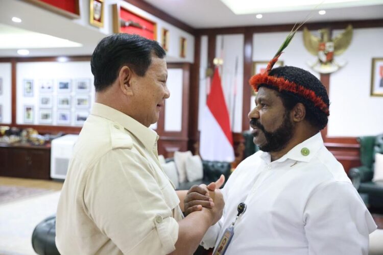 Prabowo terima kunjungan Lenis Kogoya di Kemhan