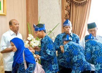 Syah Afandin Lepas Kafilah Langkat Ikuti STQ Sumut