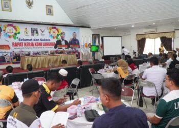 Rapat Kerja KONI Langkat Diharapkan Lahirkan Program Kerja Majukan Para Atlet