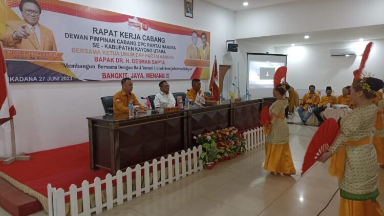 Ketua Umum Partai Hanura Rakercab Kayong Utara Pastikan Mengedepankan Kepentingan Rakyat