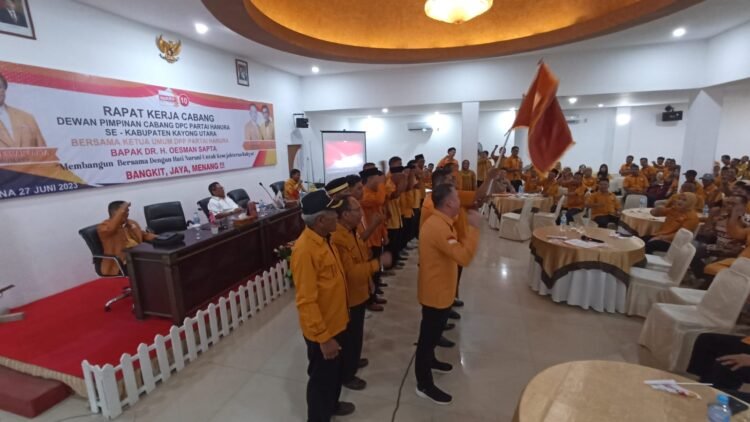 Ketua Umum Partai Hanura Rakercab Kayong Utara Pastikan Mengedepankan Kepentingan Rakyat