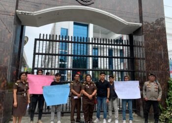 Gelar Aksi, Imakor Sumut Laporkan Dugaan Korupsi Dinas Perkim Paluta TA 2022 ke Kejatisu