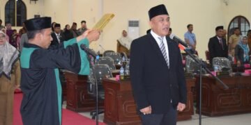 Ibnu Hajar Resmi Dilantik Menjadi Anggota DPRD Langkat Gantikan Azman