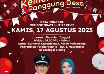 Penghargaan Dari Kepala Desa Jonggol Kepada Masyarakat Dalam Gebyar Kemerdekaan Hut RI Ke-78 Tahun
