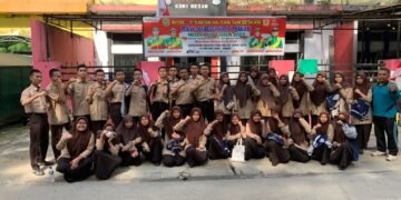 Karate Kala Hitam Indonesia Dojo MAN-1 Medan Hadiri Pembukaan Porkot Medan ke-XIII