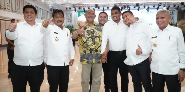Plt Bupati Langkat Ikuti Rakor Perdana dengan Pj Gubernur Sumut