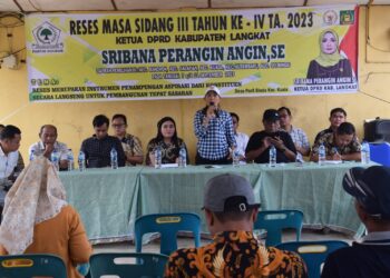 Ketua DPRD Langkat Sribana Perangin-angin Gelar Reses di Dapilnya