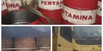 Truk Angkut Ribuan Liter Solar Milik UJE Diduga Tanpa Dokumen, Pelaku dan BB Telah Ditahan di Polres Melawi