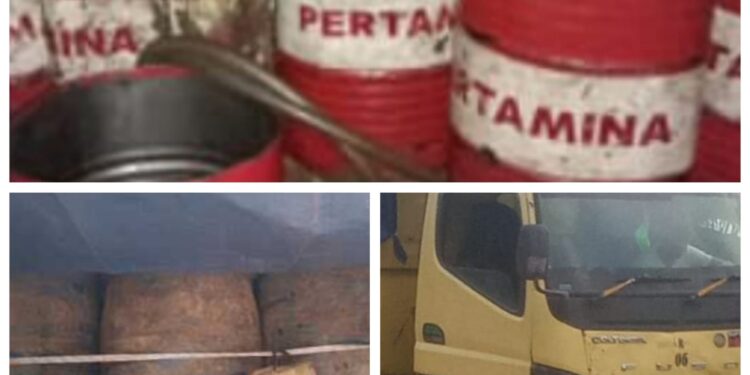 Truk Angkut Ribuan Liter Solar Milik UJE Diduga Tanpa Dokumen, Pelaku dan BB Telah Ditahan di Polres Melawi