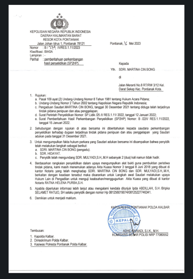 Disinyalir Memalsukan Kwitansi, Ibu Ini Akan Tindaklanjuti Laporkan Kepihak Kepolisian