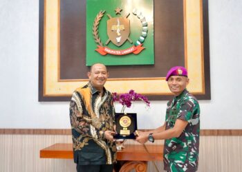 Plt Bupati Langkat Terima Audiensi Danyonif 8 Marinir Harimau Putih