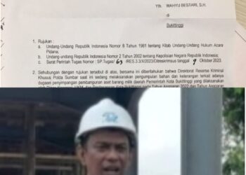 LSM GARANSI Dukungan Dirkrimsus Polda Sumbar, Atas di Mulainya Sidik Dugaan Tipikor Perindag UKM Bukittinggi