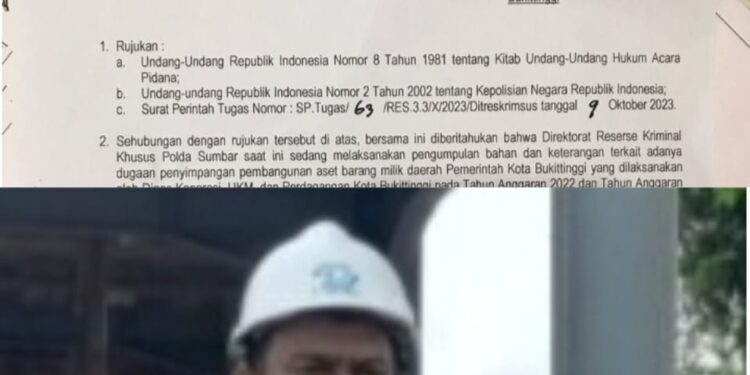 LSM GARANSI Dukungan Dirkrimsus Polda Sumbar, Atas di Mulainya Sidik Dugaan Tipikor Perindag UKM Bukittinggi