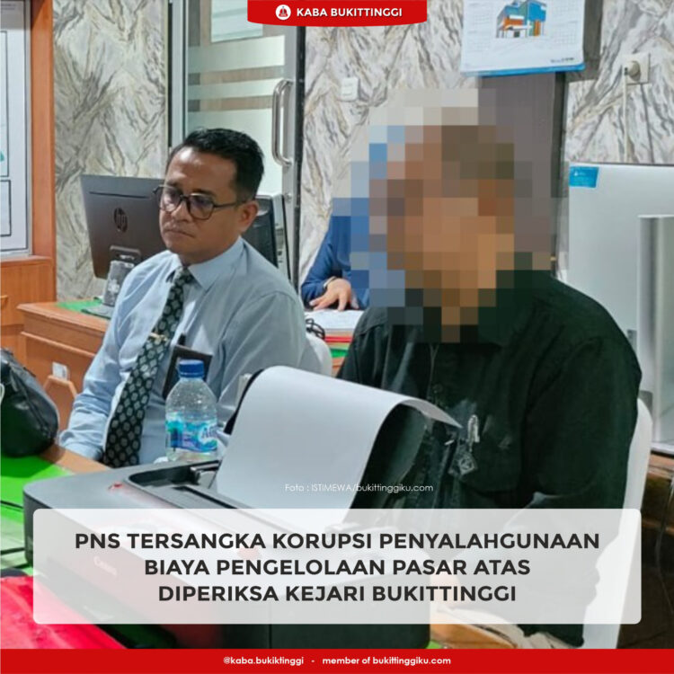 Jaksa Penyidik Pidsus Kejari Bukittinggi Periksa Tersangka Pasar Atas
