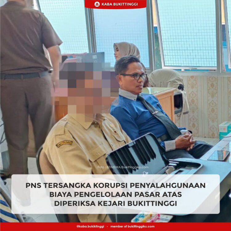 Jaksa Penyidik Pidsus Kejari Bukittinggi Periksa Tersangka Pasar Atas