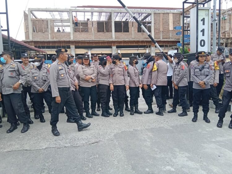 Tolak daerahnya dicap sarang narkoba, warga Bangsal lakukan aksi protes ke Polresta  Pematang Siantar.