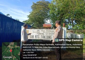 Jaga Kamtibmas Polsek Pulau Maya Karimata Polres Kayong Utara, Gencarkan Patroli Dialogis