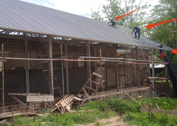 Ketua Investigasi DPW PROJAMIN KAL-BAR Hery Suryadi,Monitoring Pembangunan SMKN 1 Bengkayang